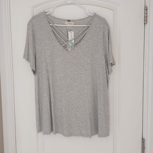 BRAND NEW WITH TAGS Gray Cupio Top